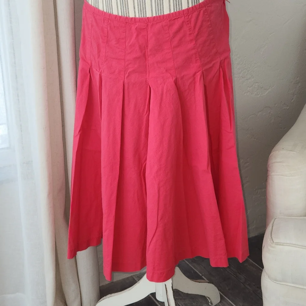 H&M Cotton Pleated Midi Skirt - Picture 1 of 5